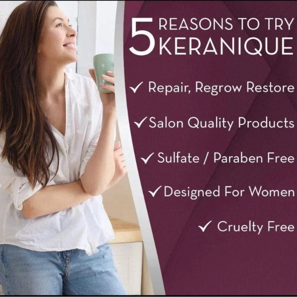 Keranique shampoo and conditioner bundle.